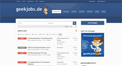 Desktop Screenshot of geekjobs.de